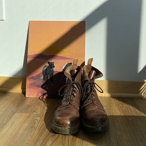 Dr. Martens Brown 1460 Lace Up Boots